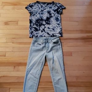 American Eagle Jeggings and Top!